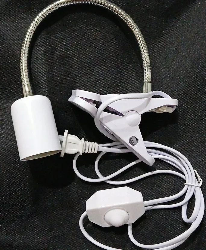 White Clip-on Desk Lamp