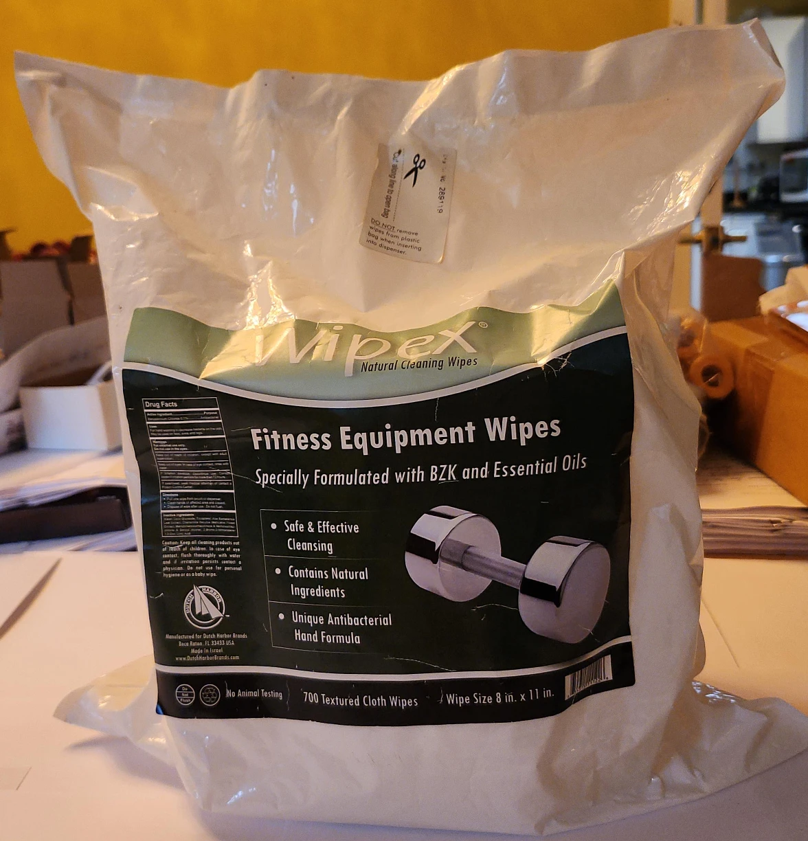 Wipex Fitness Equipment Wipes - 700 Count