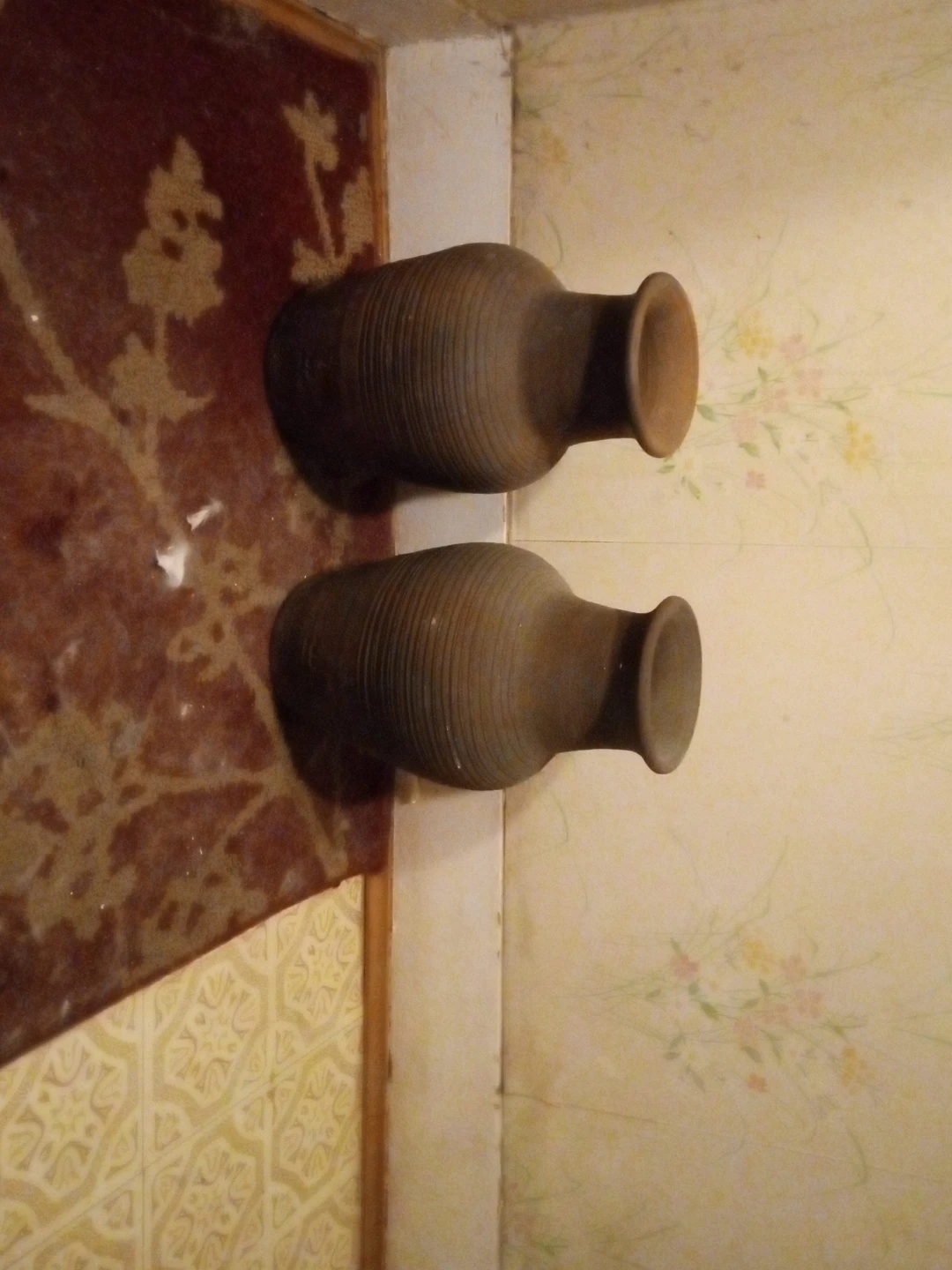 Two Brown Clay Vases thumbnail