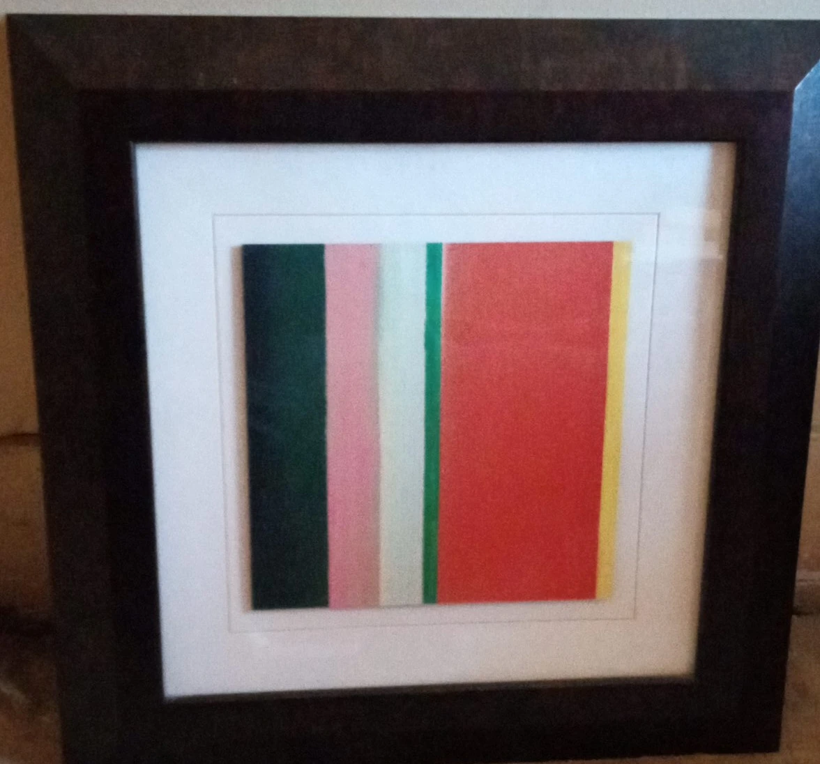 Framed Abstract Colour Block Print thumbnail