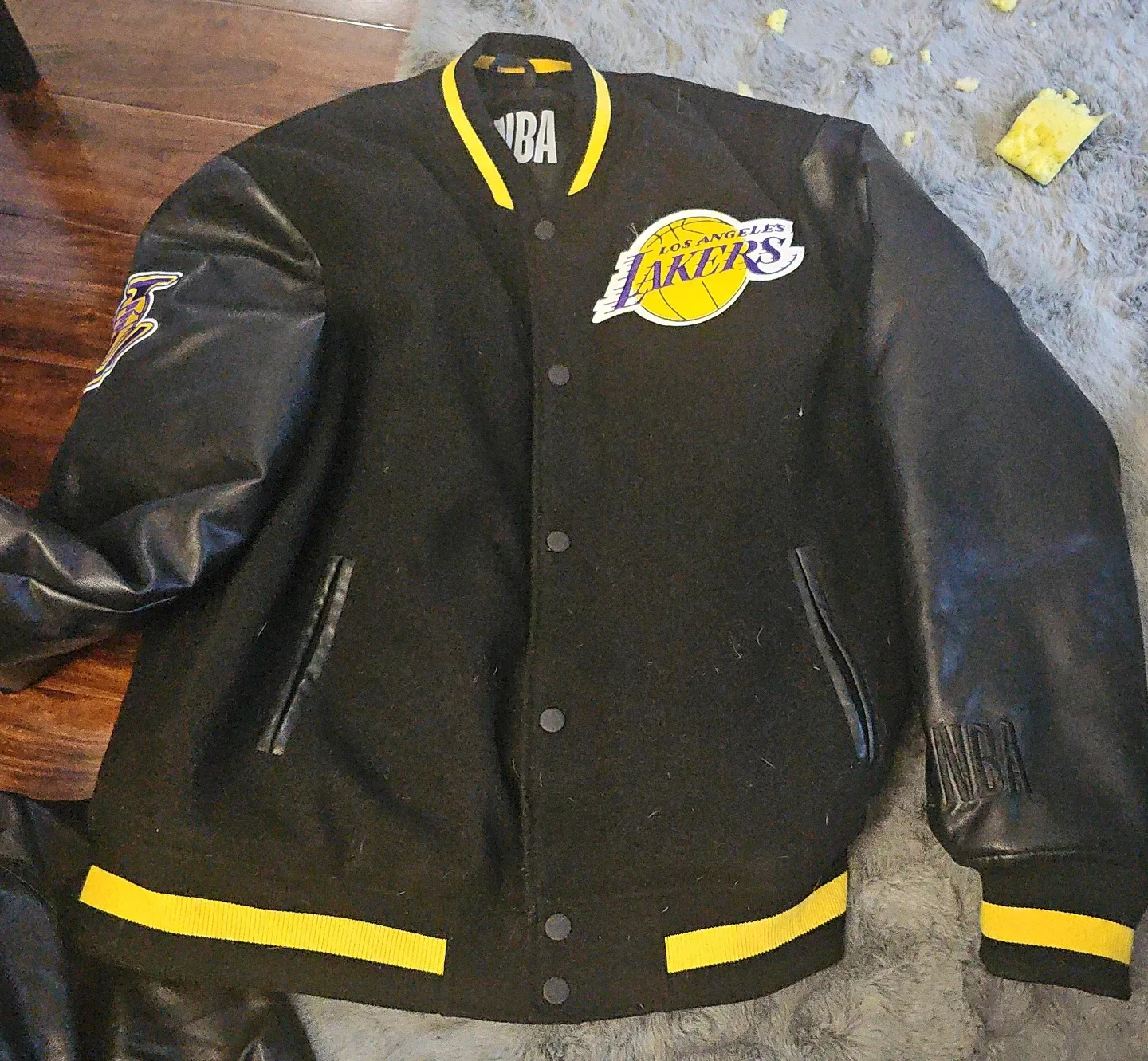 NBA Los Angeles Lakers Wool & Leather Varsity Jacket
