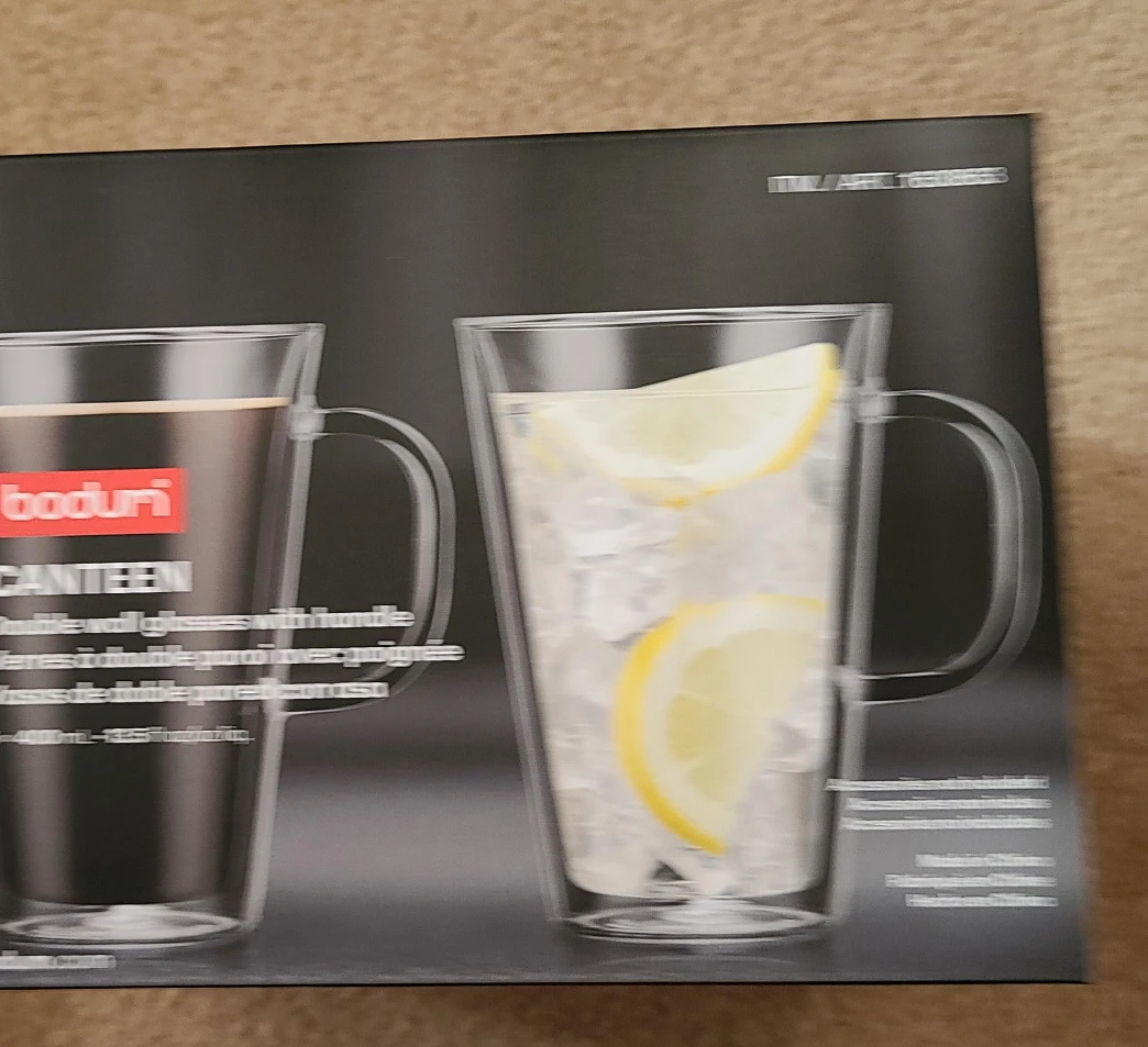 Bodum Canteen Double Wall Glasses with Handle