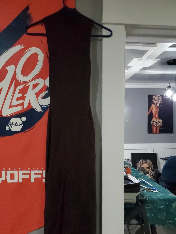 Brown Sleeveless Dress