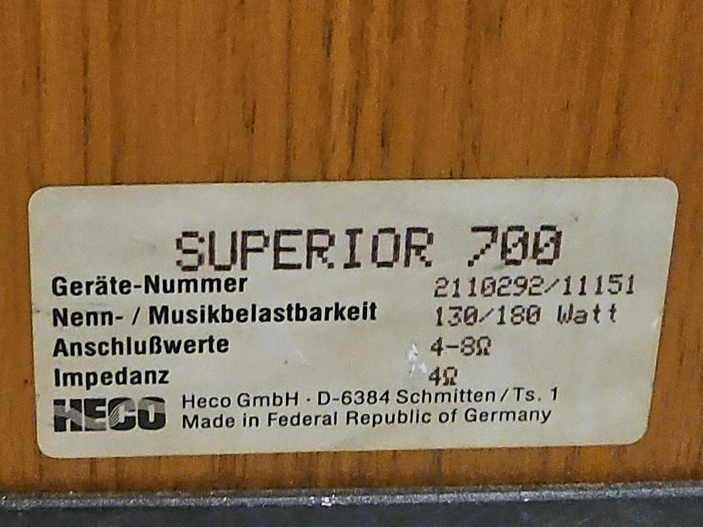 HECO Superior 700 Speakers thumbnail