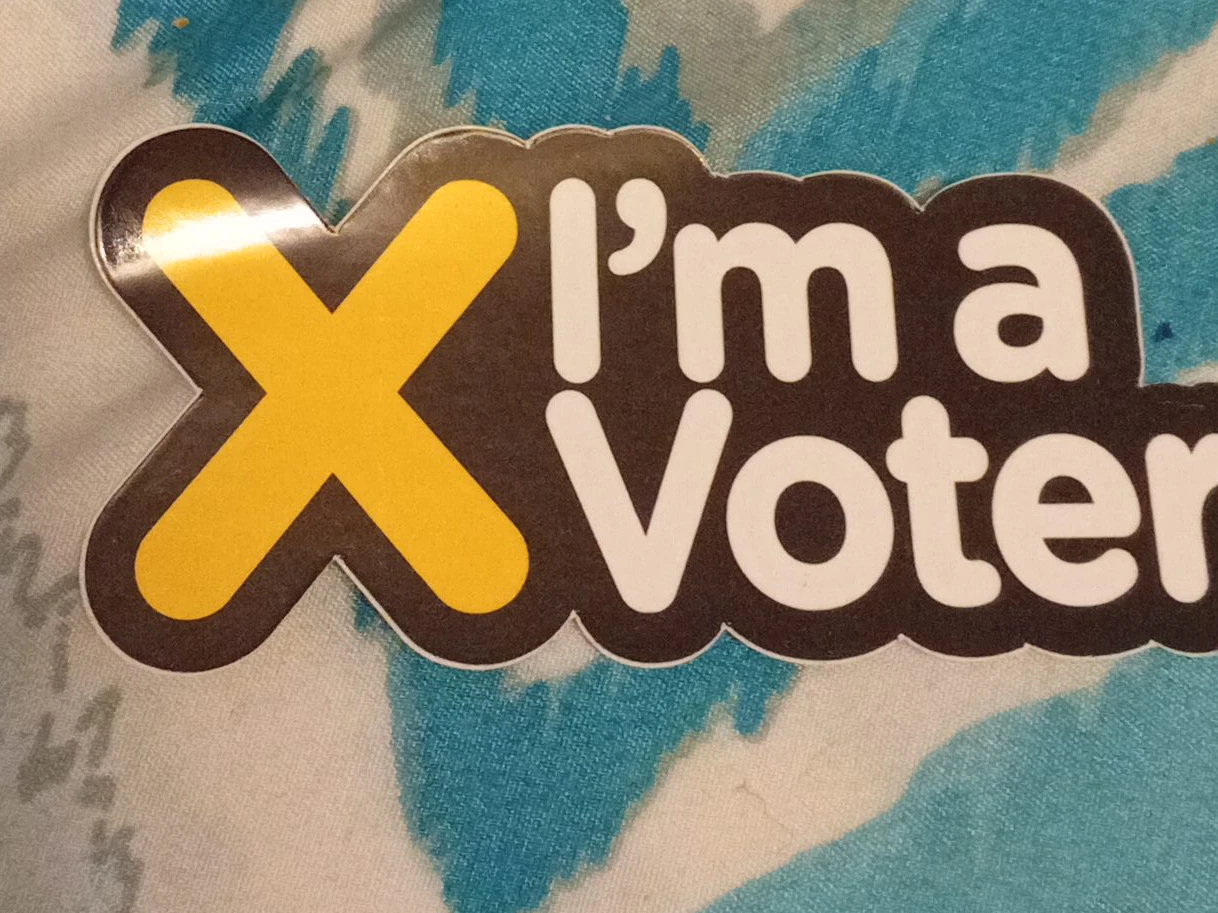"I'm a Voter" Sticker