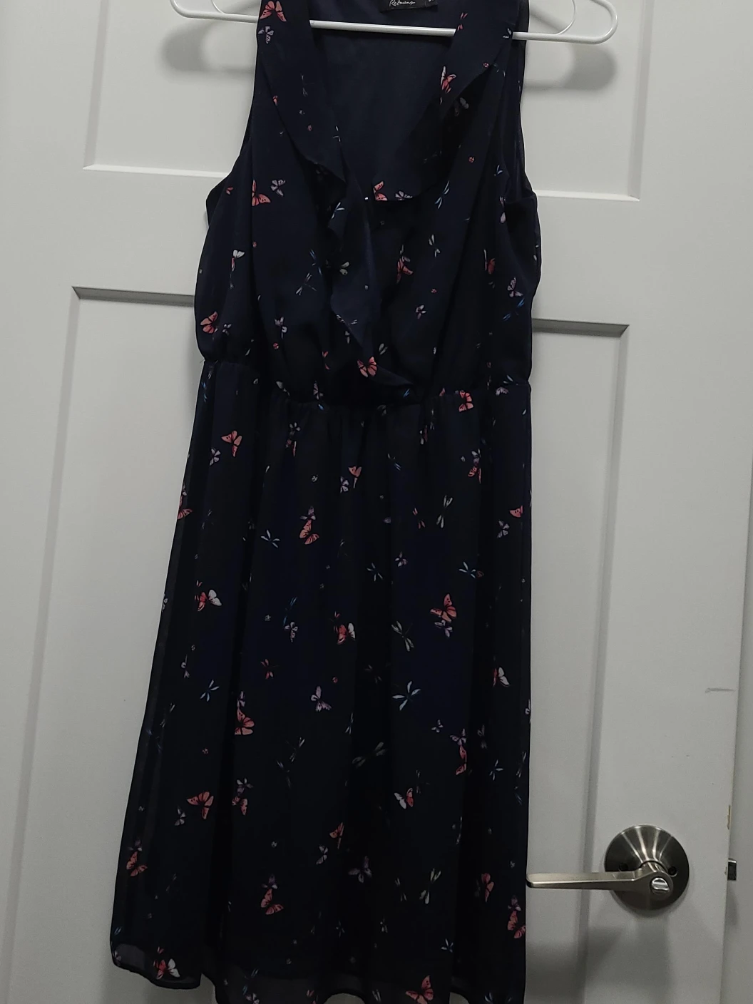 Butterfly Print Dress - Size Medium