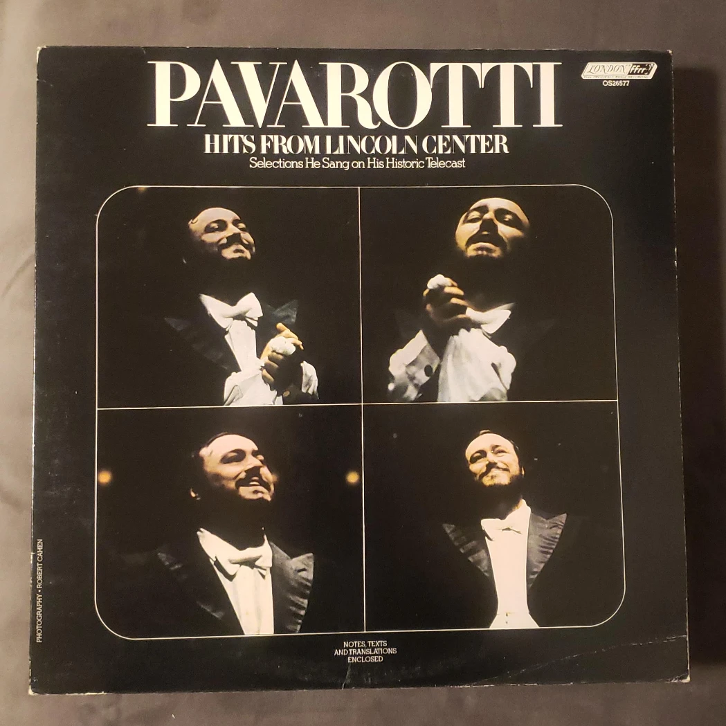 Pavarotti Hits From Lincoln Center Vinyl Record thumbnail