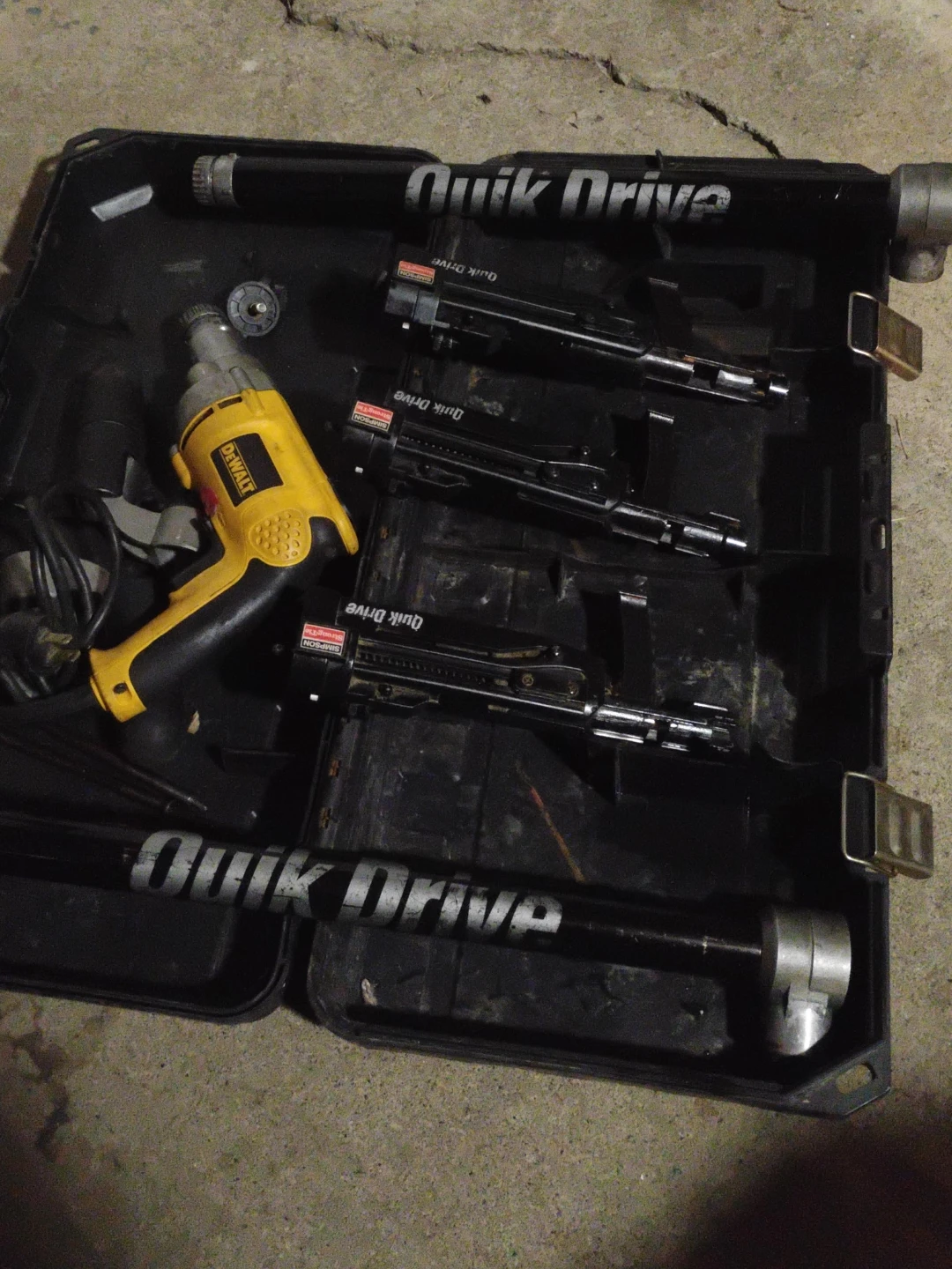 DeWalt Drill with Simpson Quik Drive System