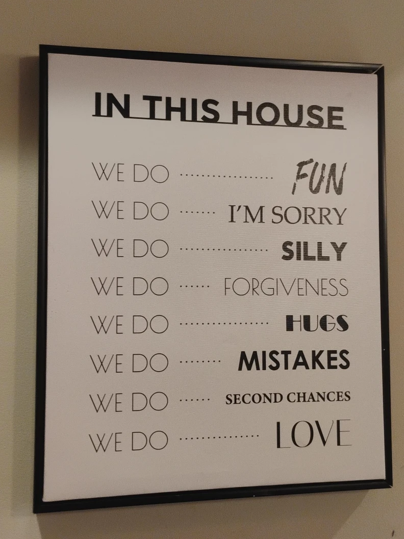 In This House Framed Wall Art
