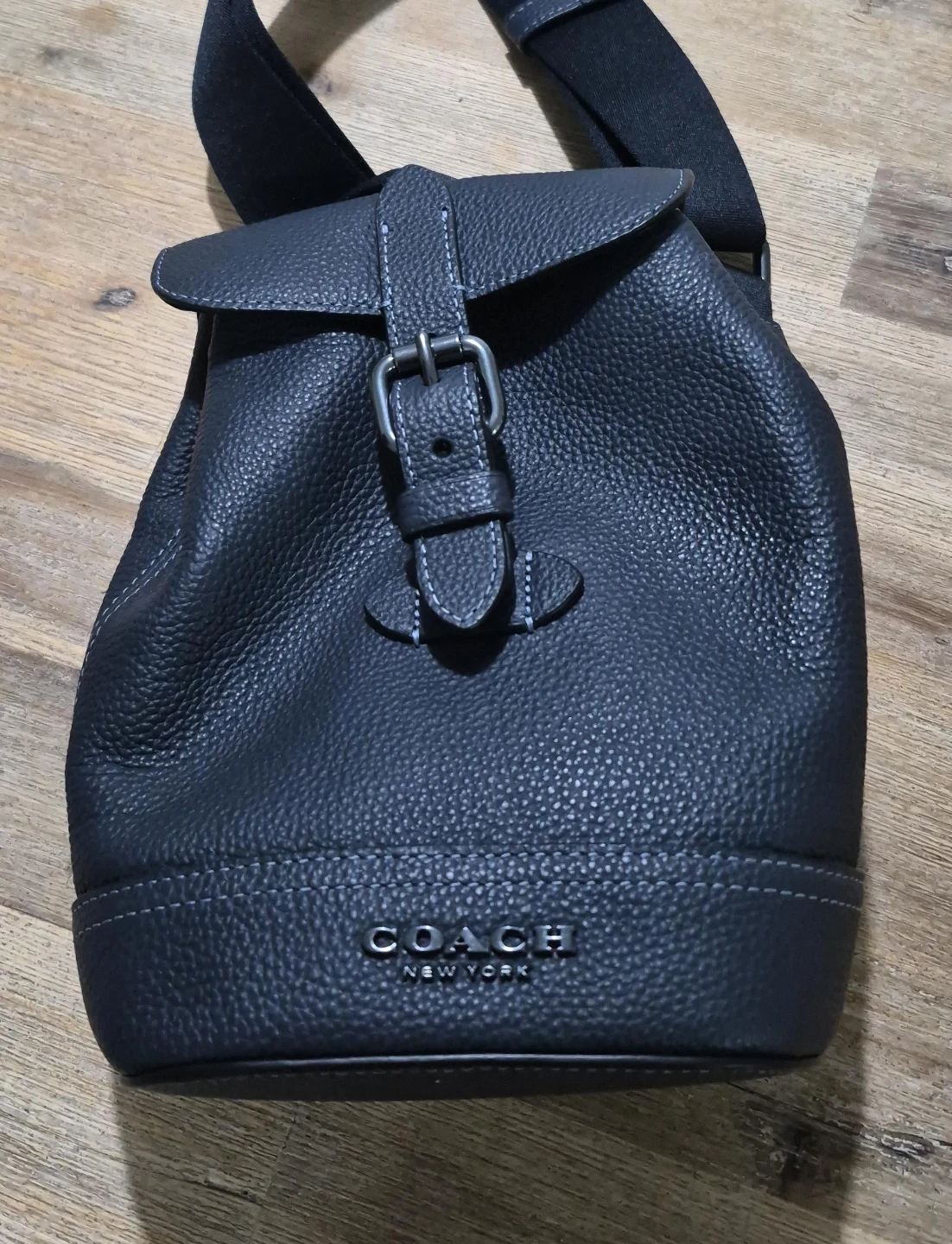 Coach Hudson Small Backpack - Black Leather