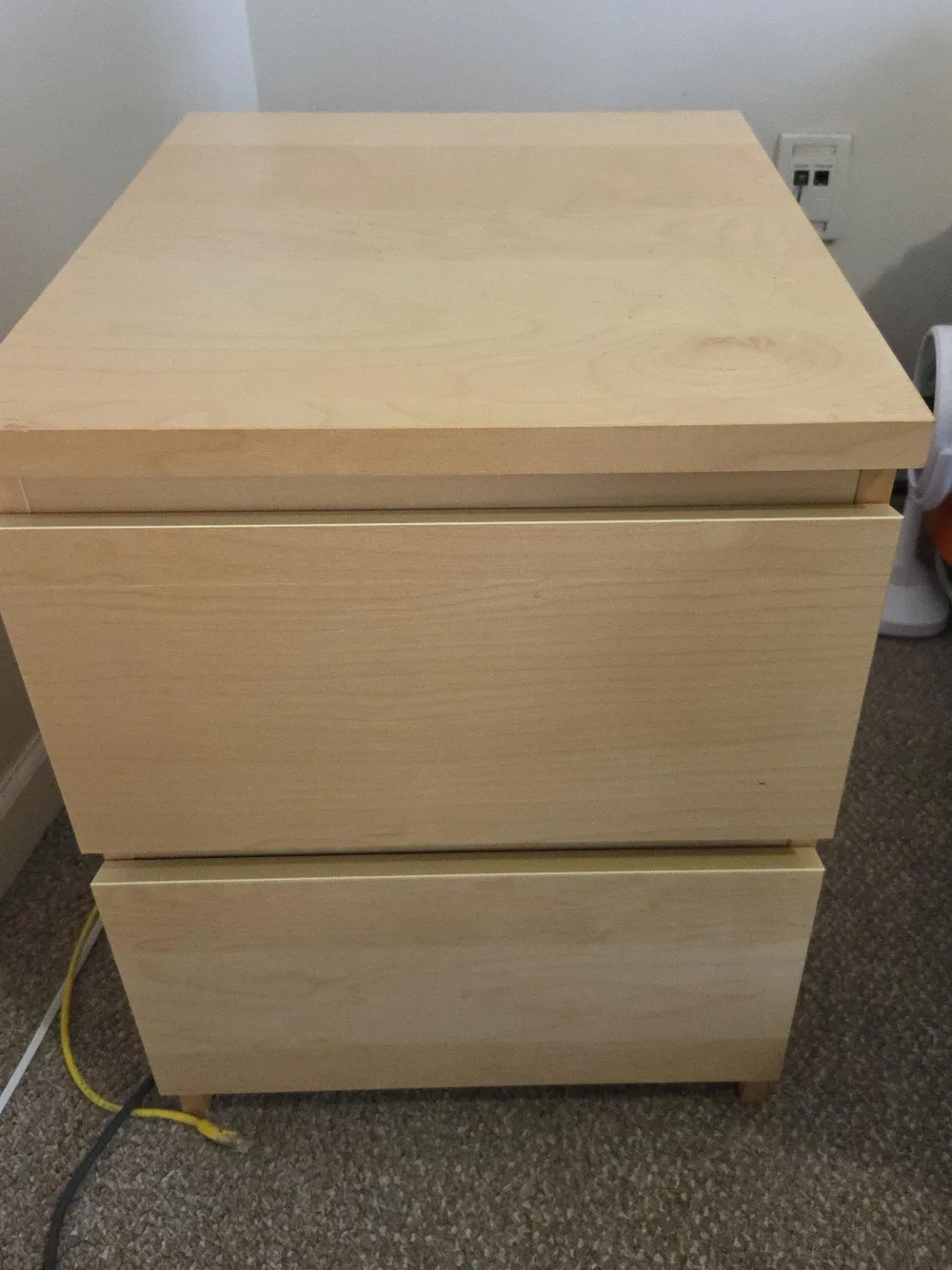 IKEA Malm 2-Drawer Chest - Light Brown