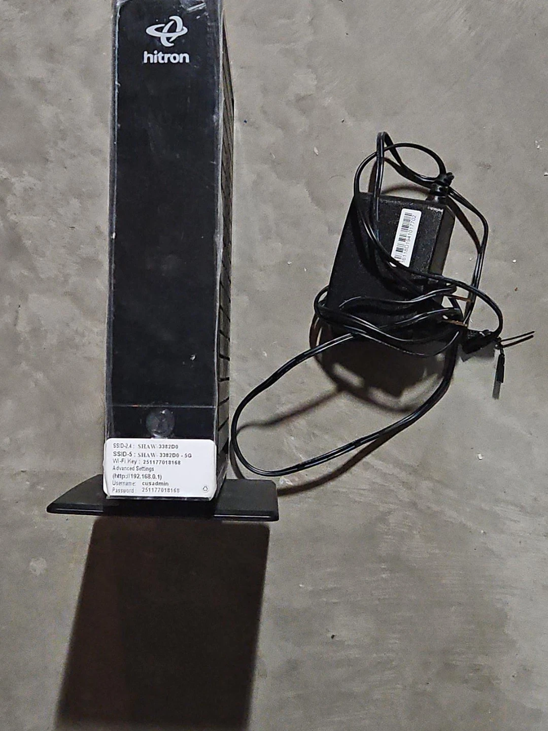 Hitron Shaw 3382D0 Modem