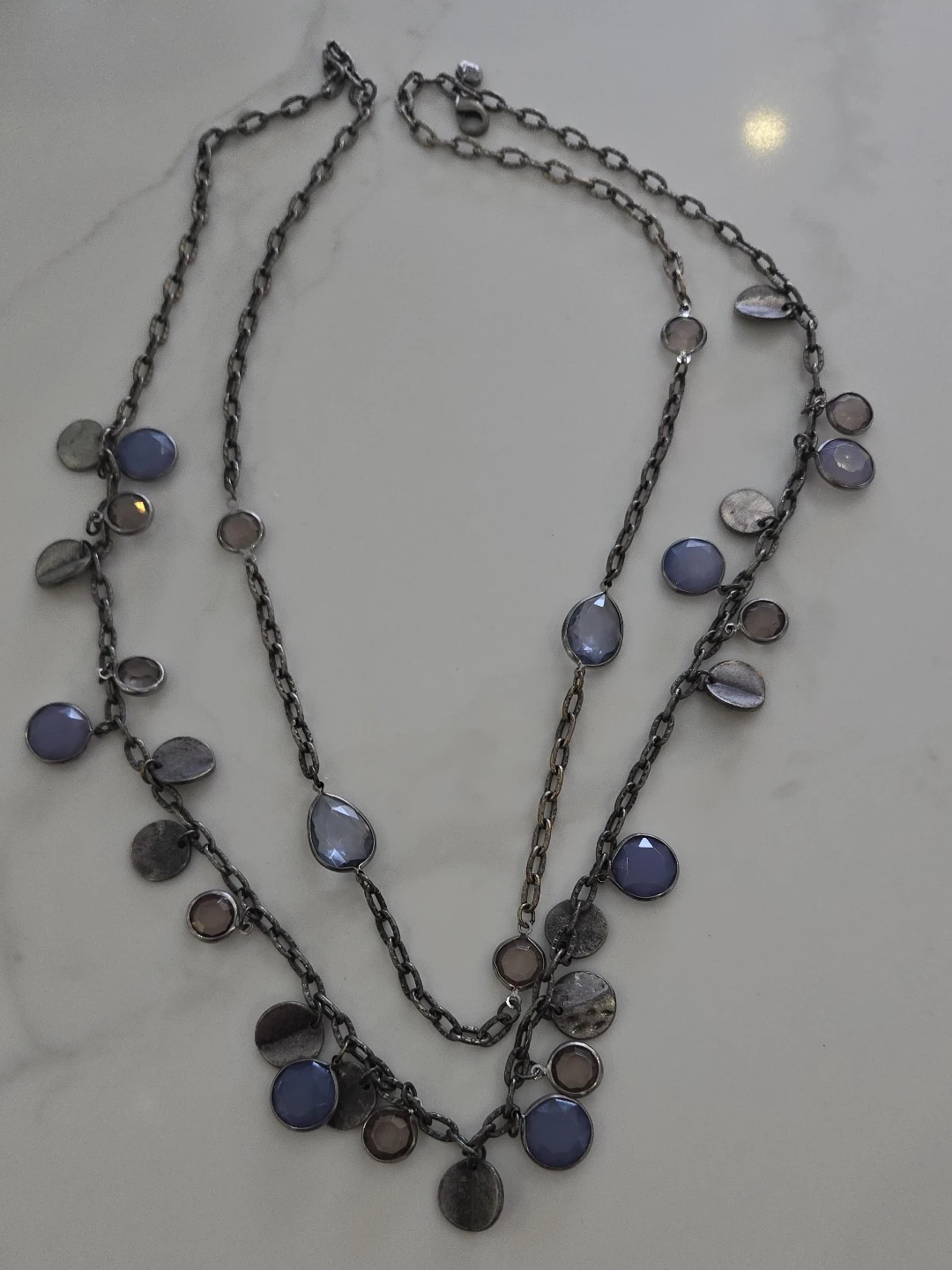 LOFT Necklace - Blue/Silver