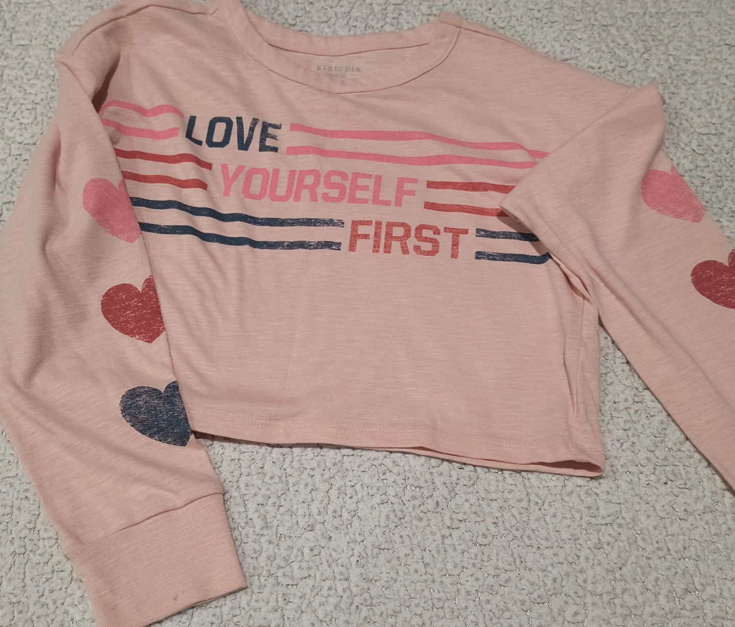 Kidtopia Girls' Long Sleeve Top - Size S (7/8)