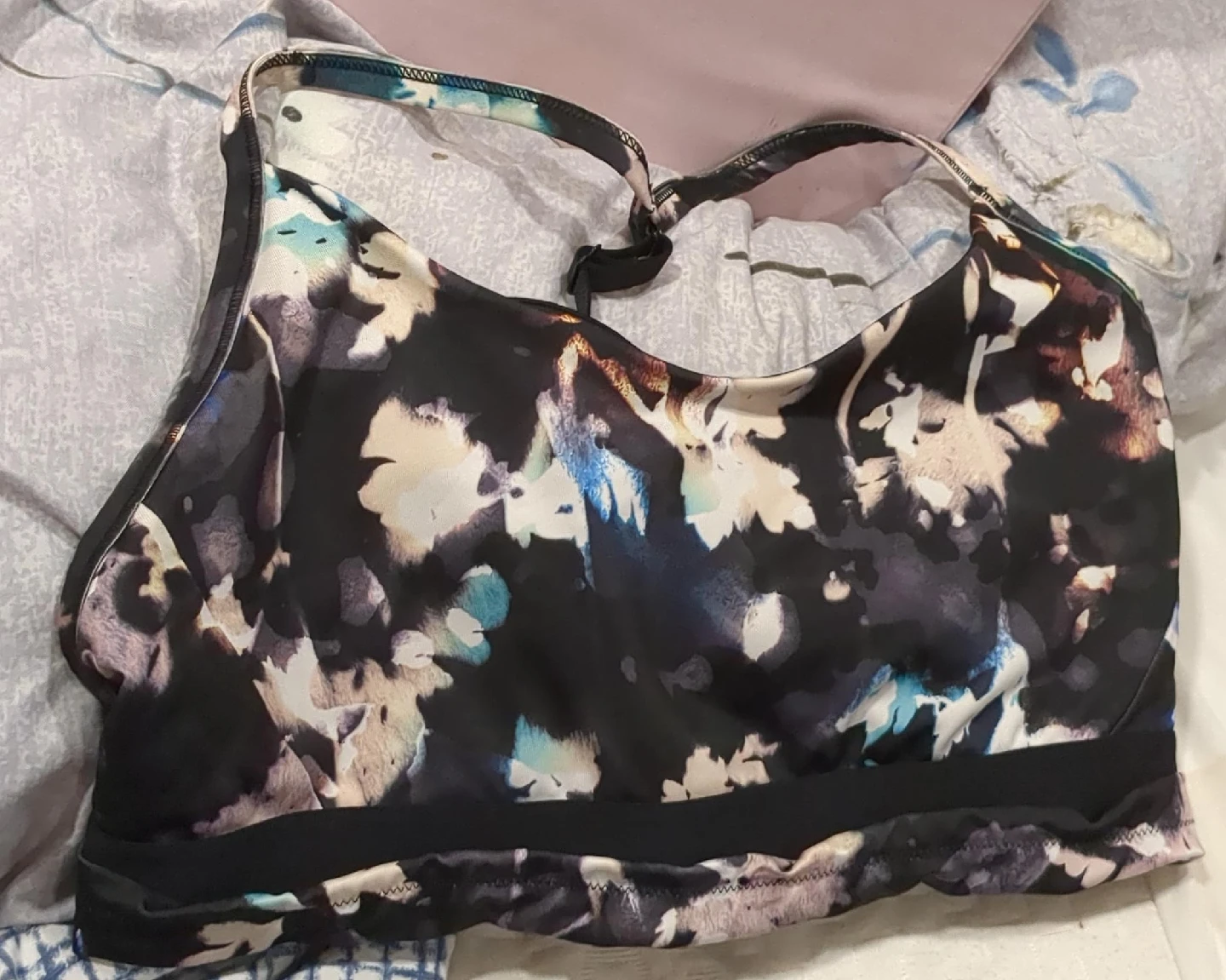 Floral Print Sports Bra