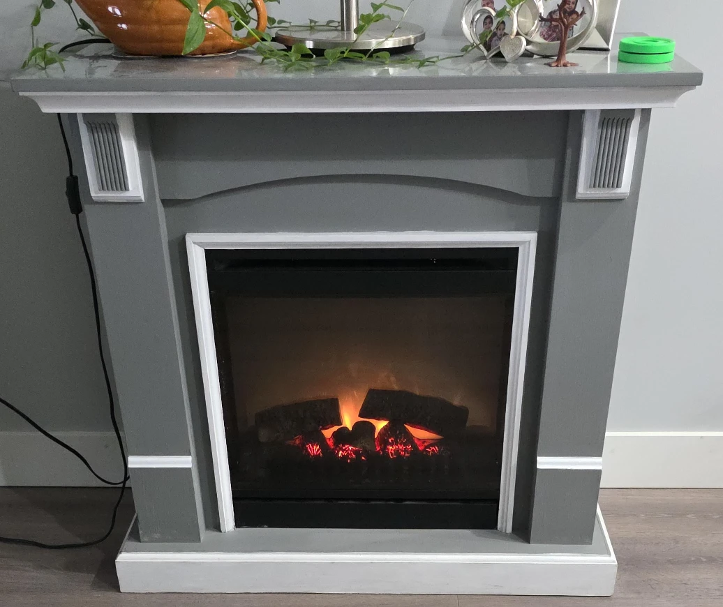 Electric Fireplace - Grey thumbnail