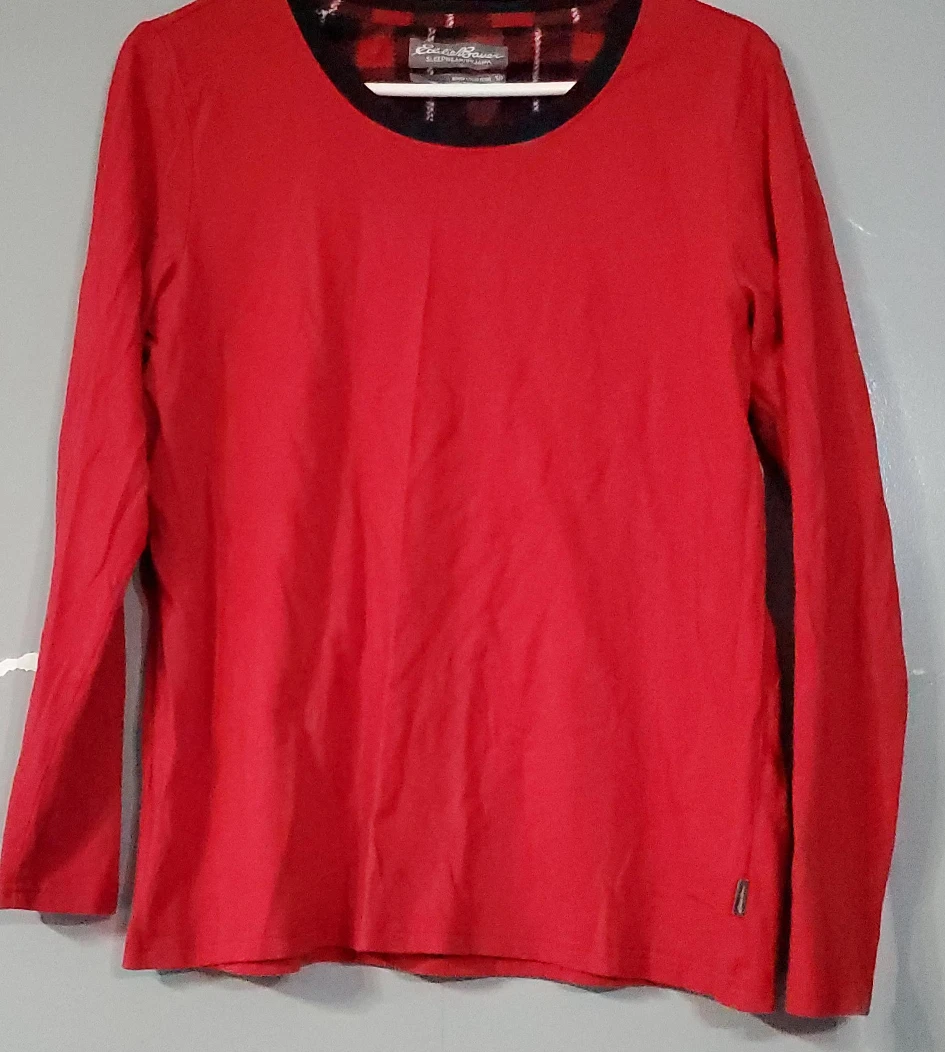 Eddie Bauer Red Long Sleeve Top
