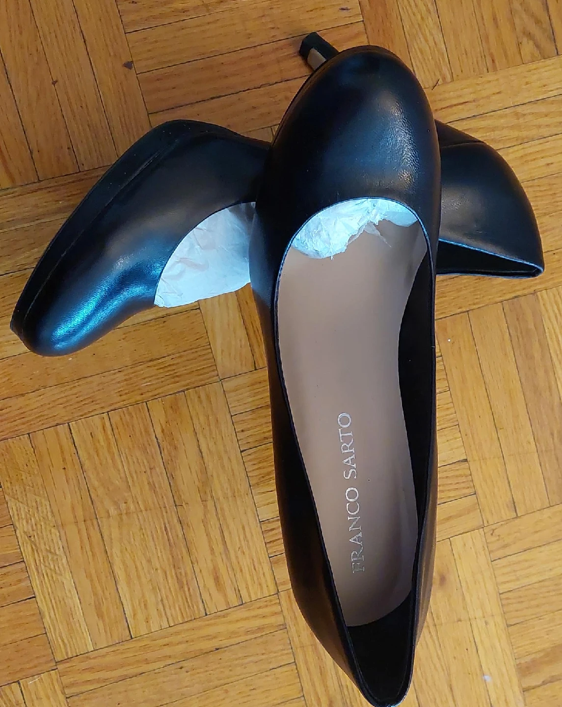 Franco Sarto Black Heels, Size 8 thumbnail
