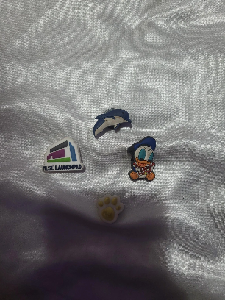 Crocs Jibbitz Charms - Donald Duck, Dolphin, Paw, Launchpad