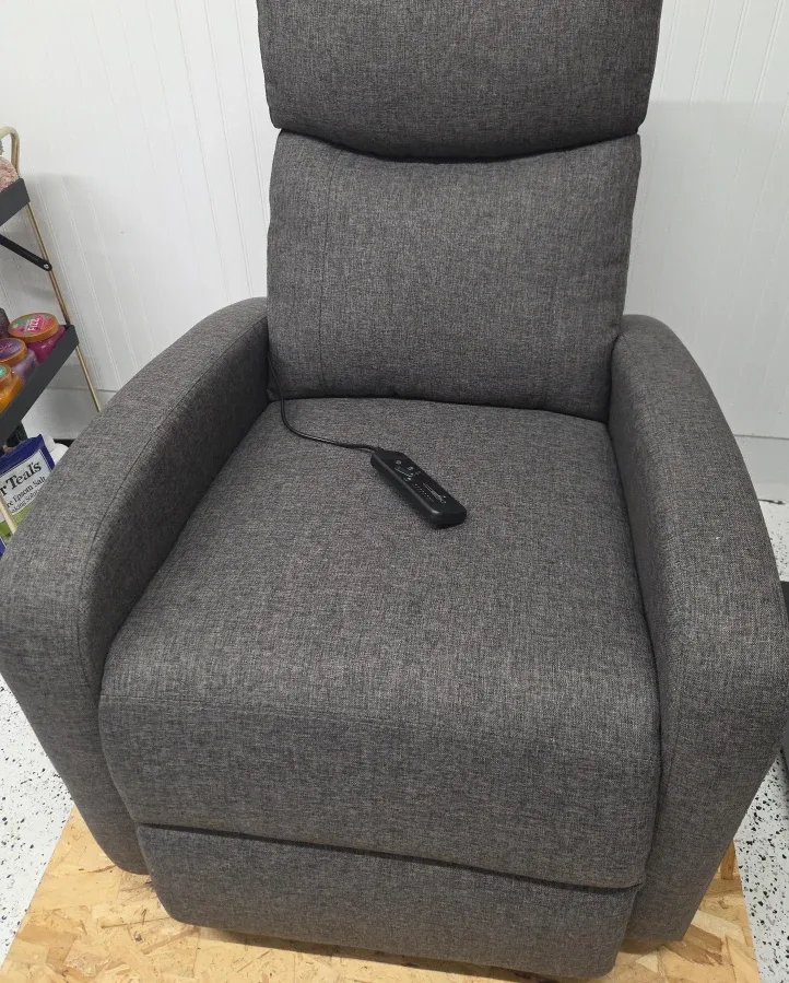 Gray Power Recliner Chair
