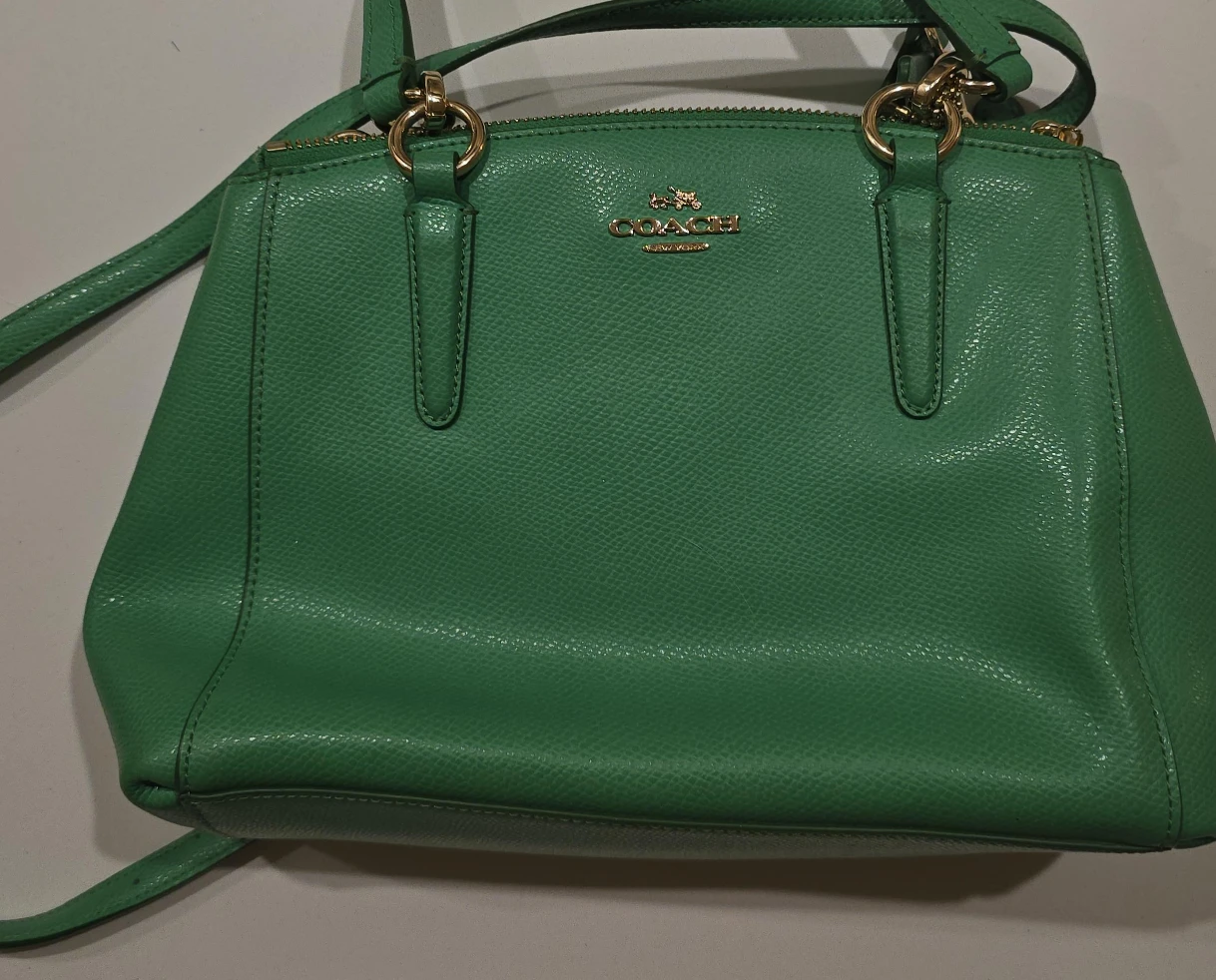 Coach Green Leather Satchel