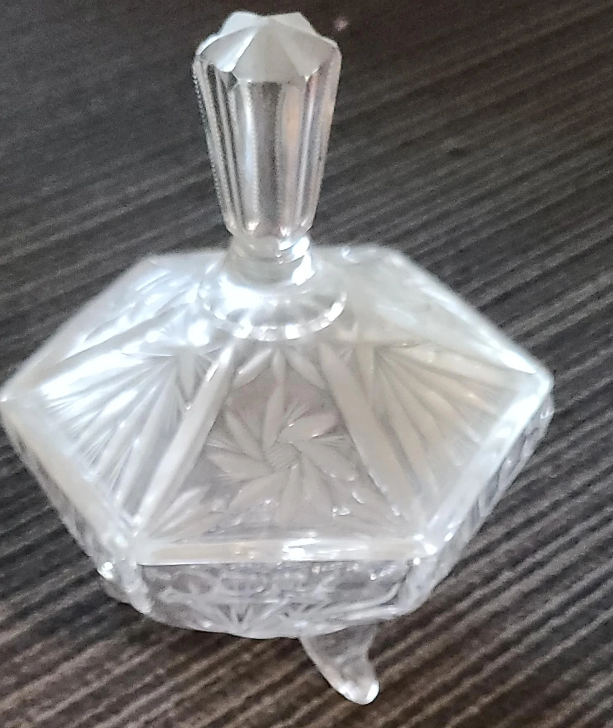 Vintage Crystal Candy Dish