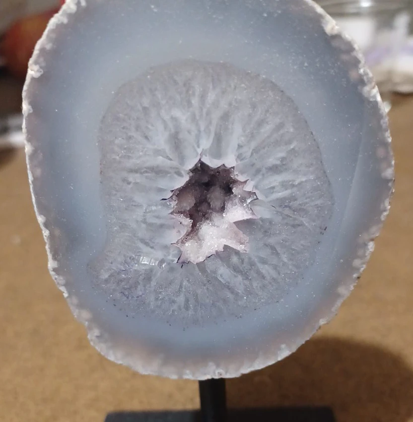 Agate Slice on Stand