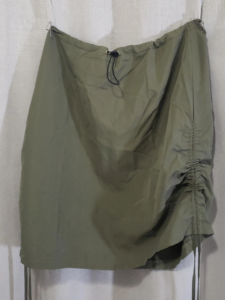 Olive Green Mini Skirt #Cleanout
