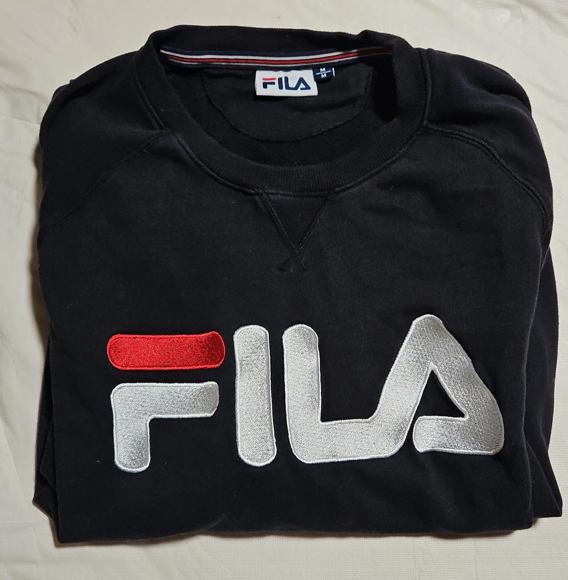 Fila Black Crewneck Sweatshirt - Size M