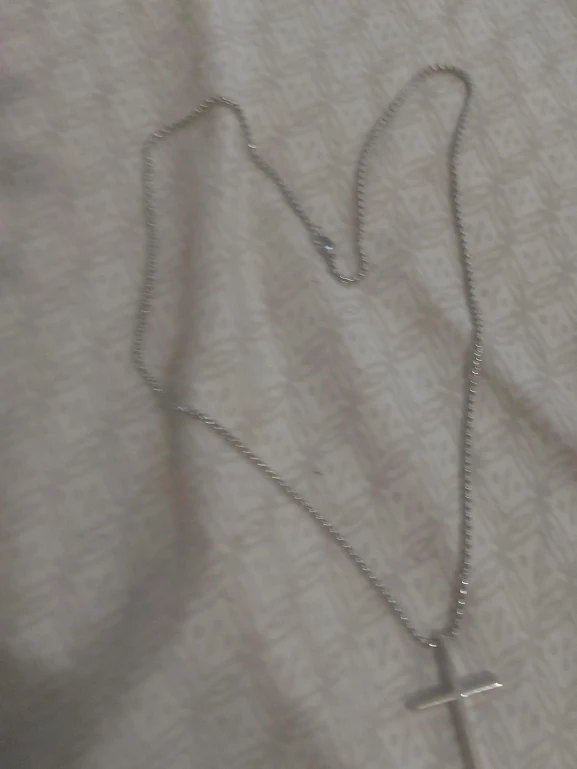 Silver Cross Pendant Necklace