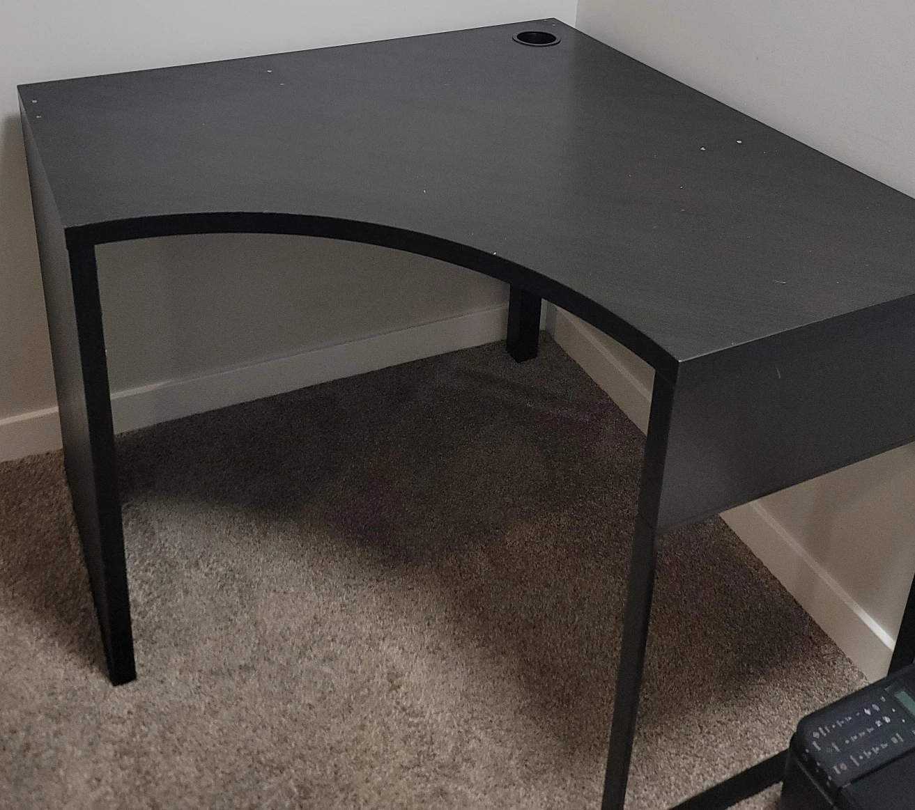 Black Corner Desk
