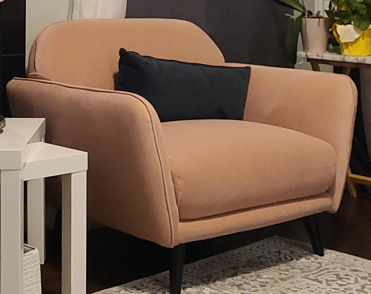 Blush Pink Armchair