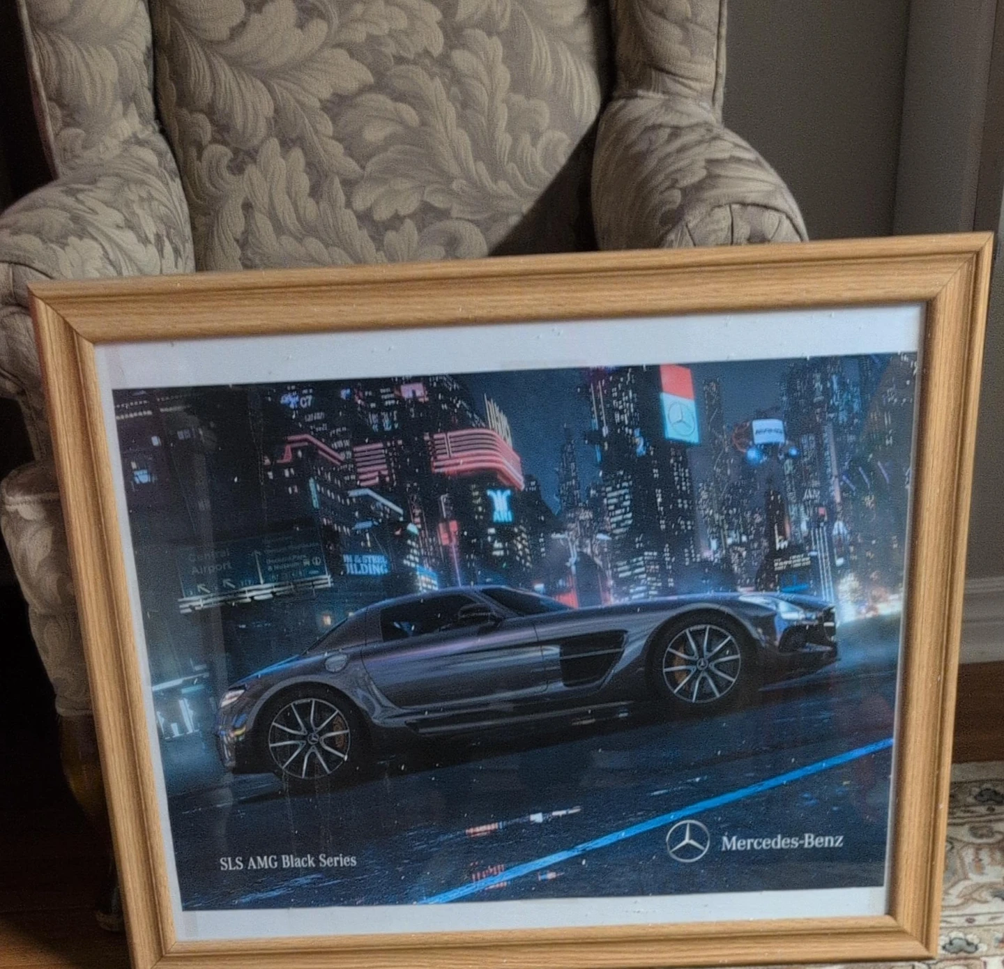 Framed Mercedes-Benz SLS AMG Black Series Print