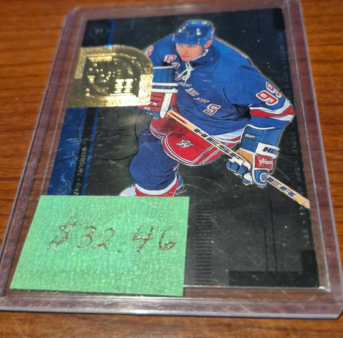 Wayne Gretzky Rangers Hockey Card thumbnail