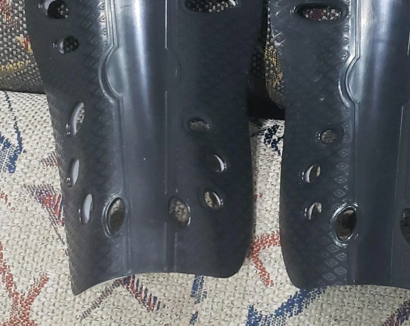Black Soccer Shin Guards