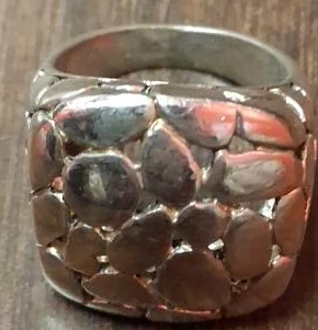 Silver Tone Statement Ring