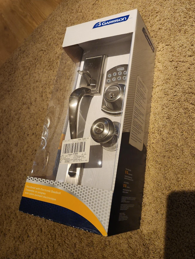 New Garrison Electronic Deadbolt Handle Set