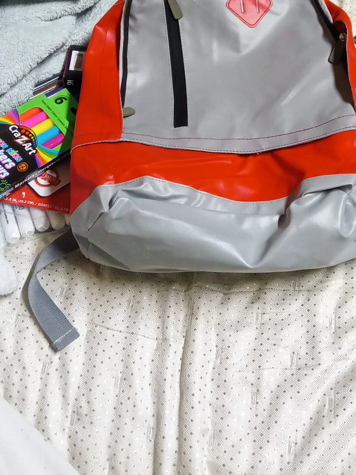 Orange & Grey Backpack