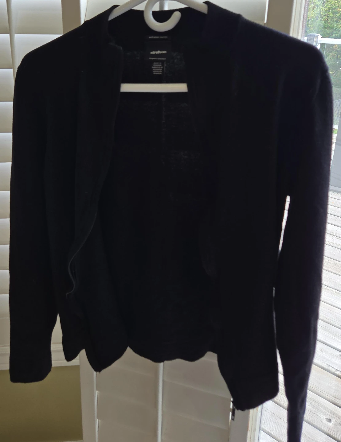 Strellson Black Cardigan - Size Medium