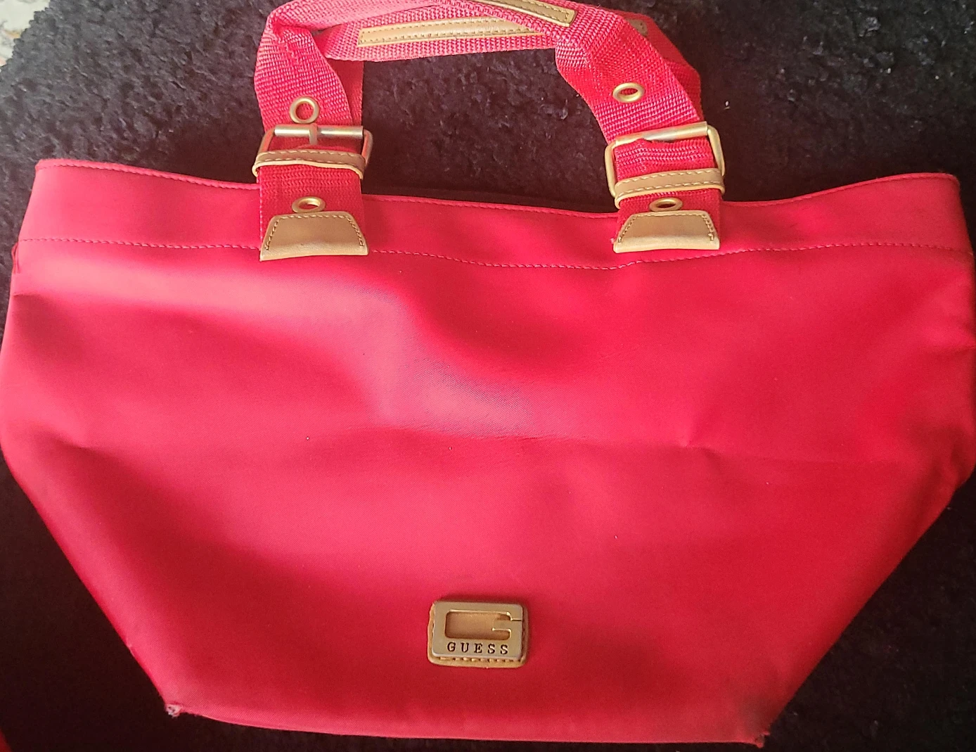Guess Red Tote Bag