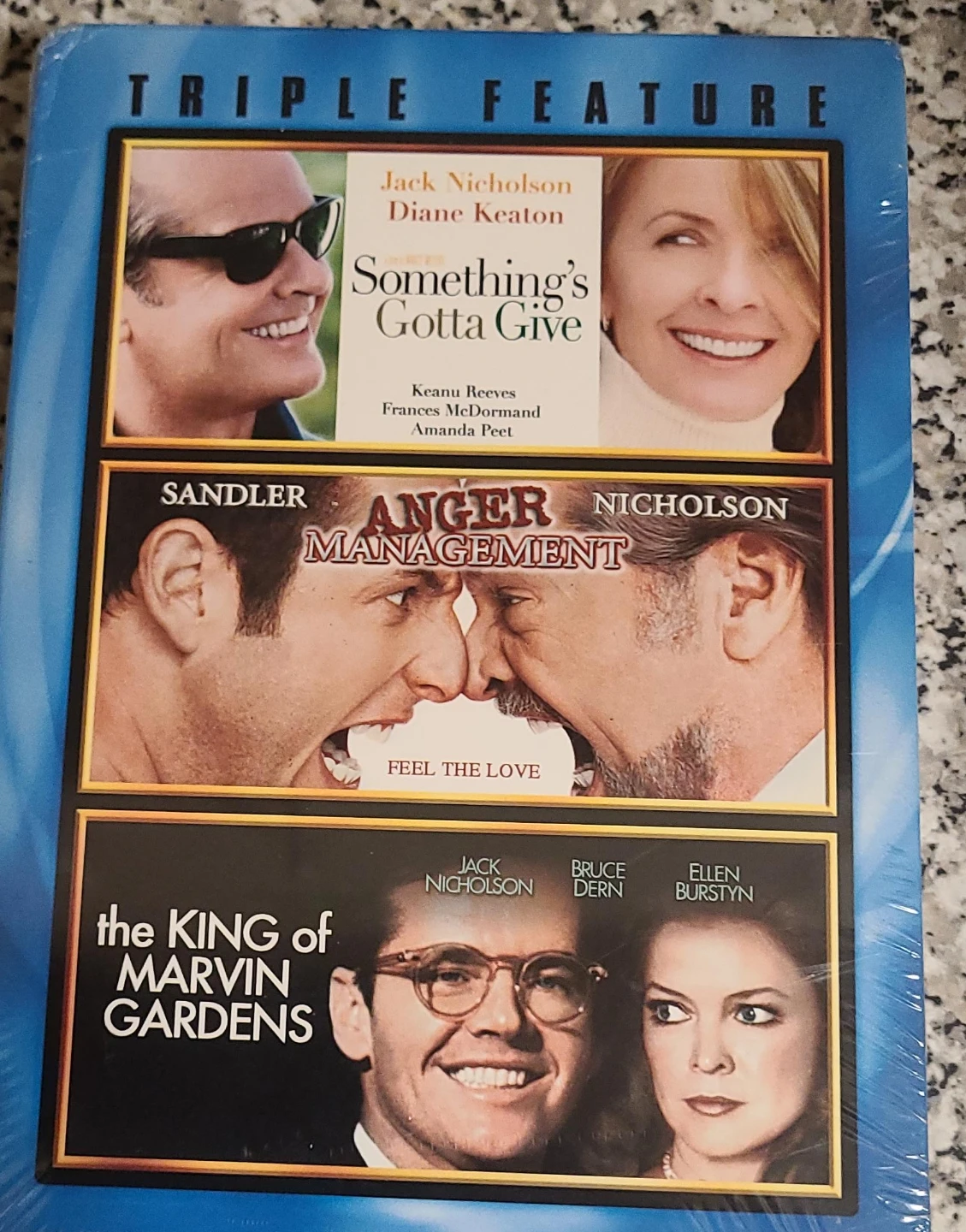 Triple Feature DVD: Nicholson, Keaton, Sandler thumbnail
