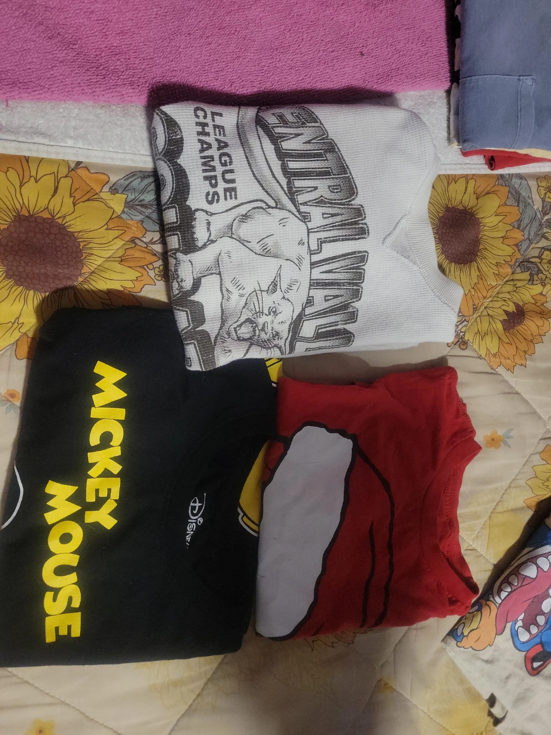 Disney Mickey Mouse & Central Valley League Champs Shirts