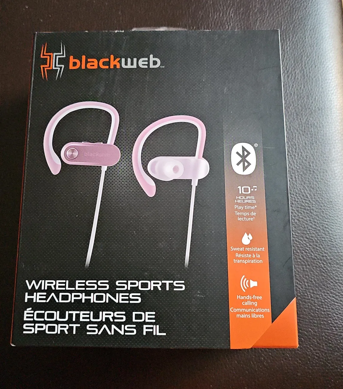 New Blackweb Wireless Sports Headphones - Pink