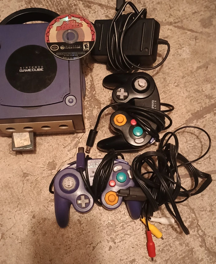 Nintendo GameCube with 2 Controllers