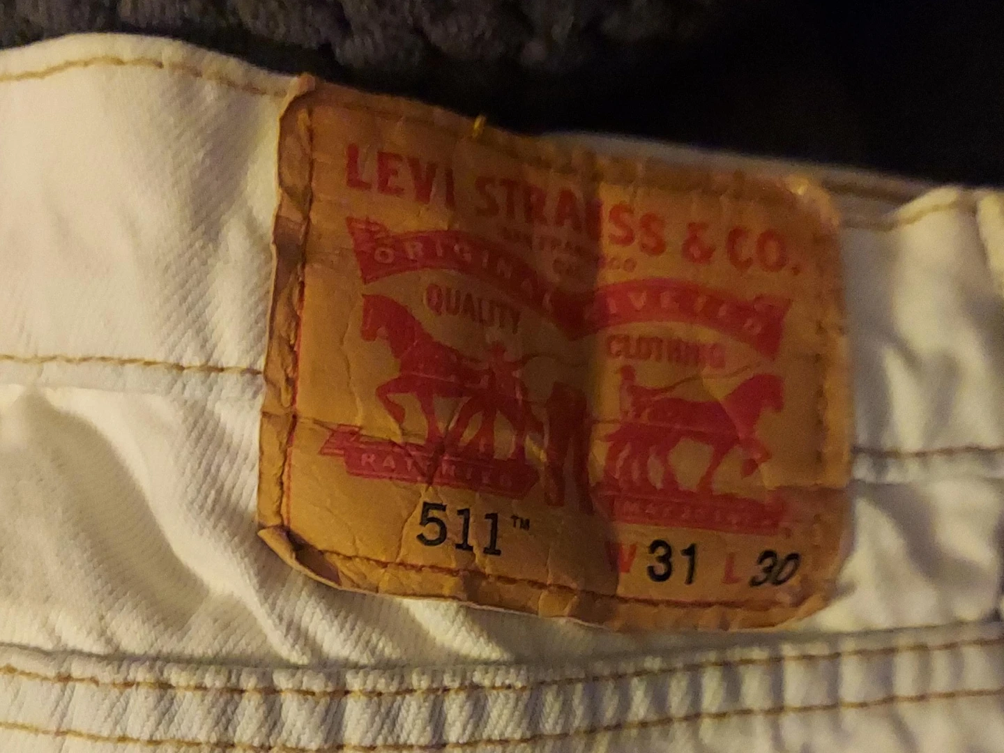 Levi's 511 Slim Fit Jeans - White - W31 L30 - photo 2