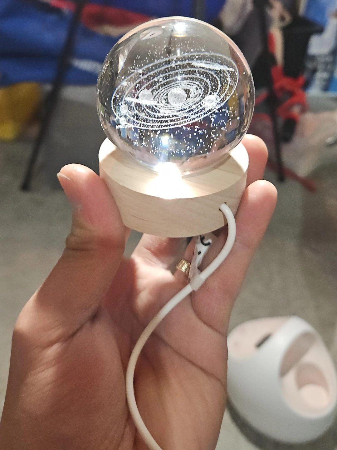 Solar System Crystal Ball Night Light