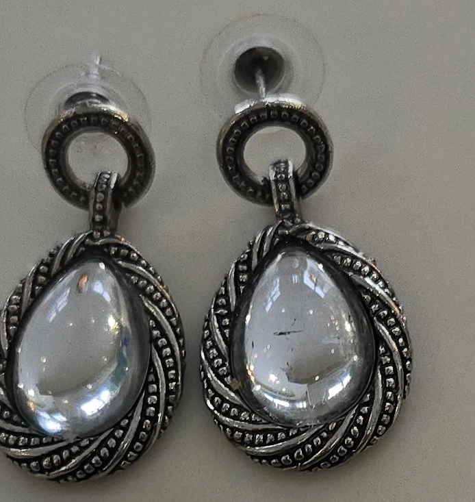 Brighton Silver Tone Drop Earrings