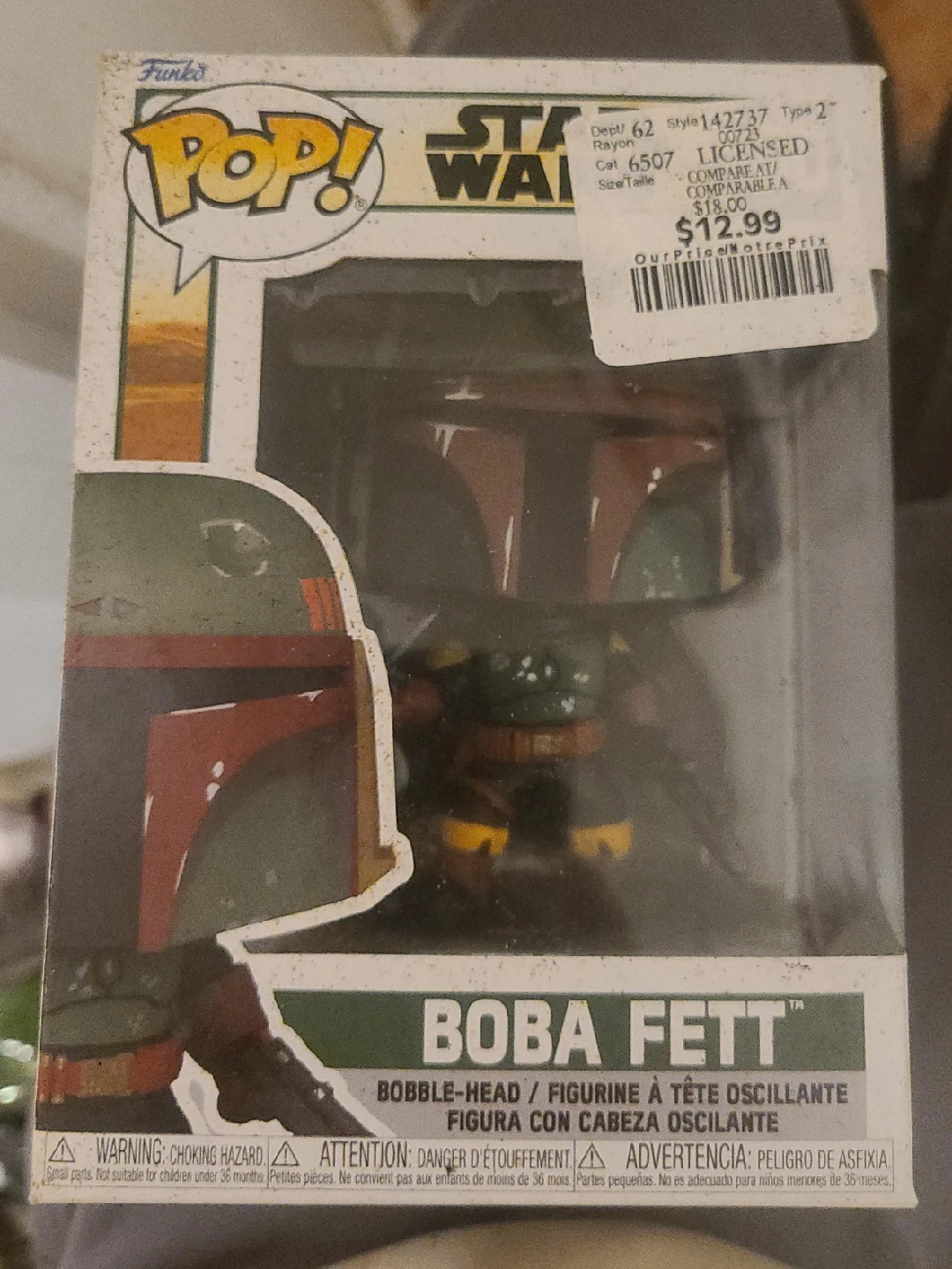 Funko Pop! Star Wars Boba Fett Figurine thumbnail