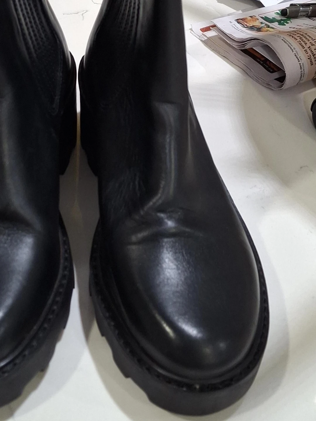 Black Leather Chelsea Boots thumbnail