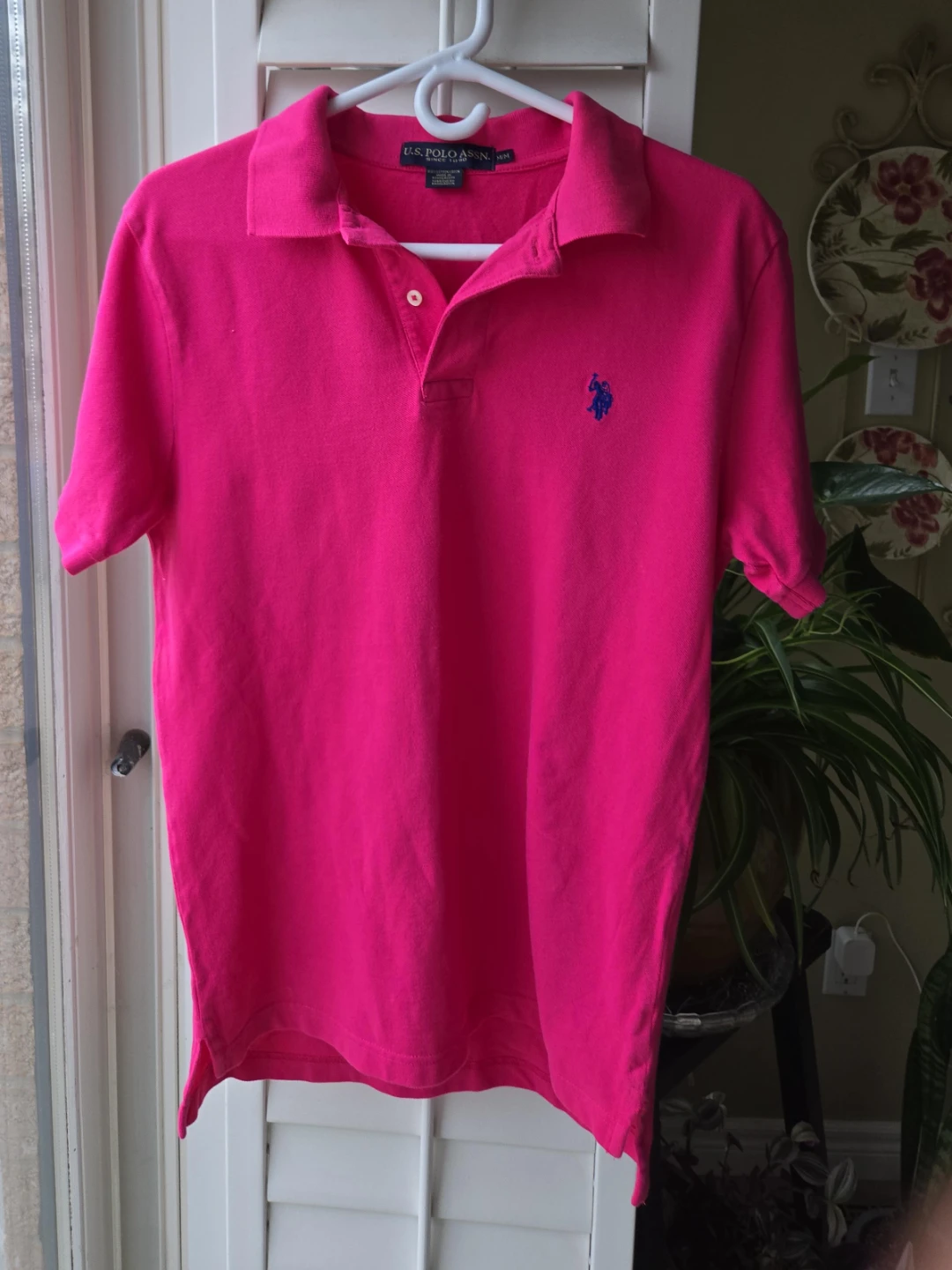 U.S. Polo Assn. Pink Polo Shirt - Size M